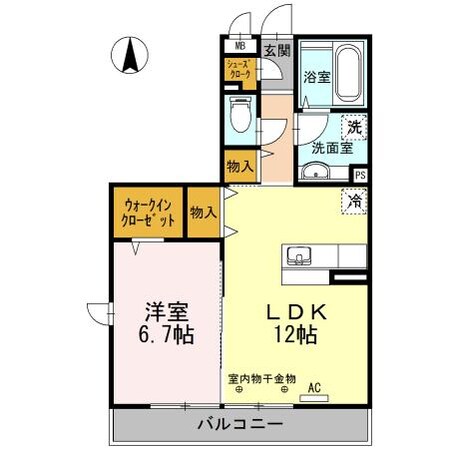ラルーチェ Iの物件間取画像